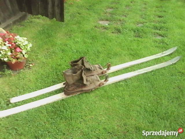 Stare narty zabytkowe z butami Tarnowskie Góry sprzedam