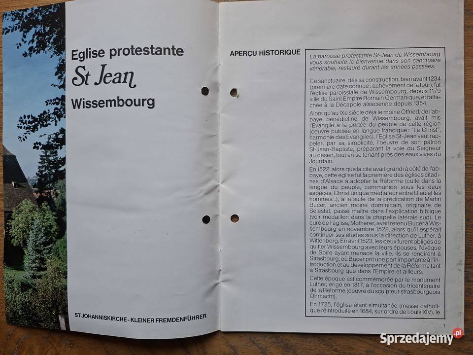 Francja Wissembourg Eglise protestante StJean Kraków