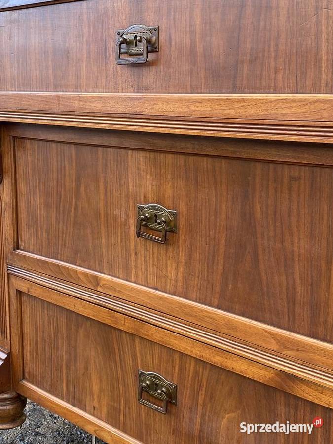 Komoda eklektyczna orzech trzy szuflady zachodniopomorskie Gryfice