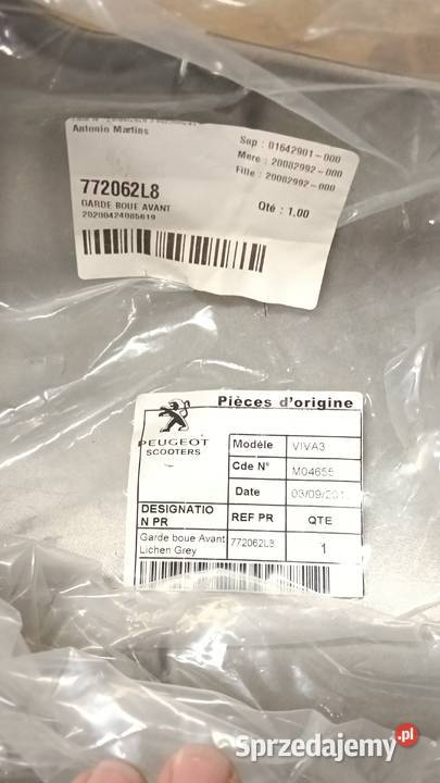 Peugeot Viva3 błotnik przedni nowy oryginalny wielkopolskie