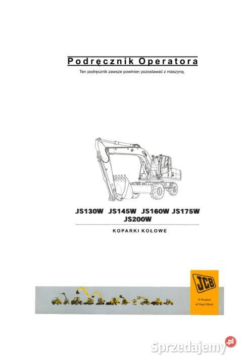 JCB JS 130WJS145W JS160W JS175W JS 200W sprzedam