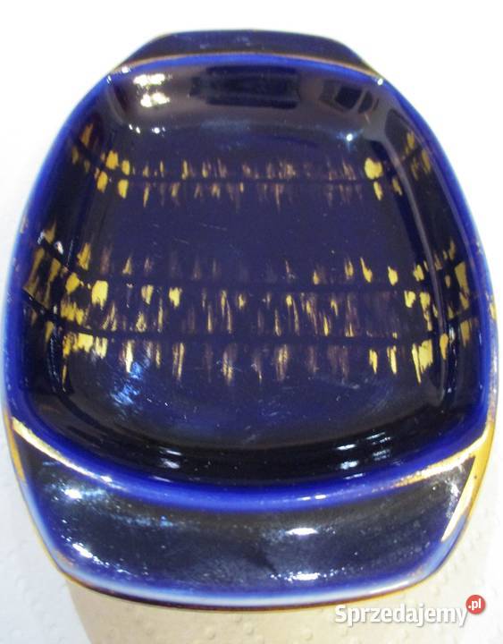 Stara Popielniczka Kobaltowa lata 60 PRL mazowieckie Nieporęt