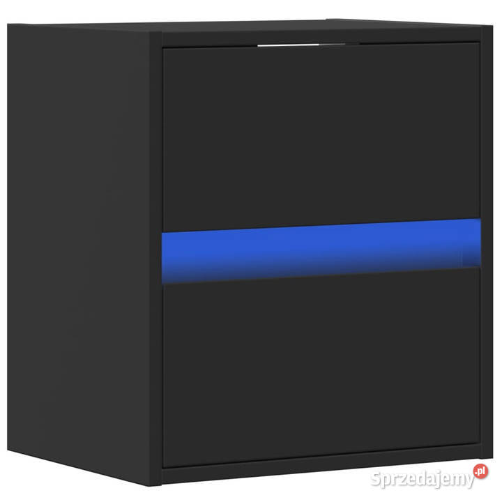 Wiszące szafki nocne z LED 2 czarne WM3307964 Warszawa