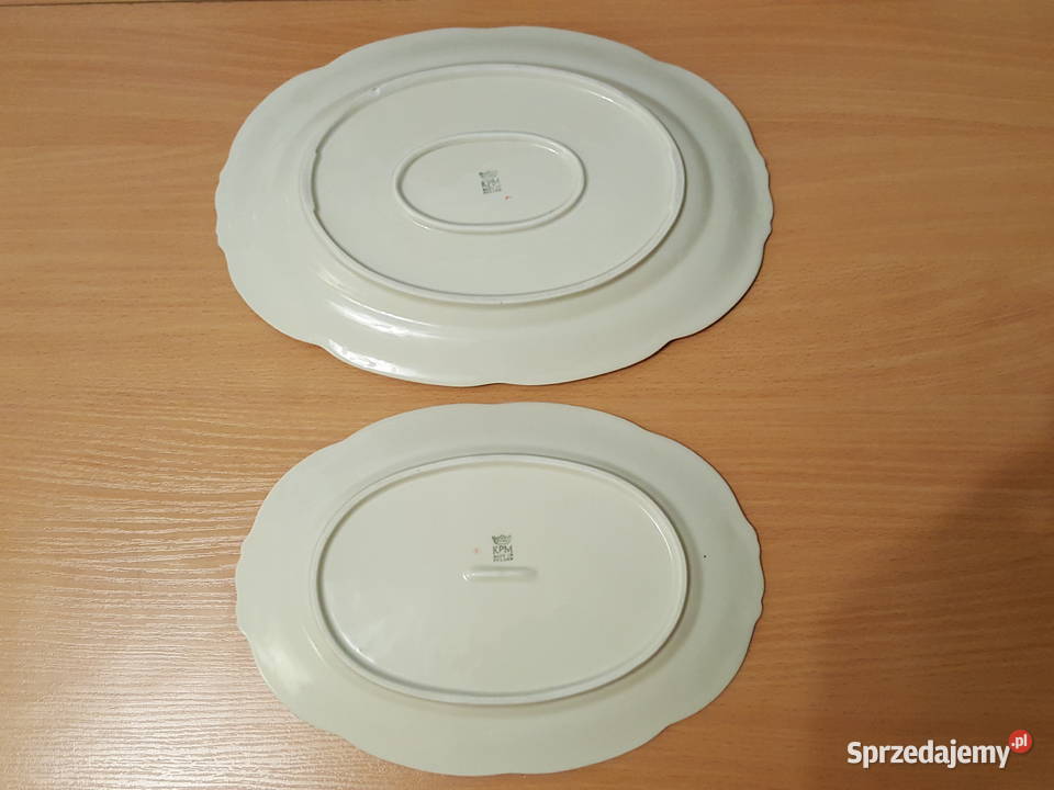 PORCELANA KPM 2 półmiski salaterka miska i wielkopolskie Złotniki