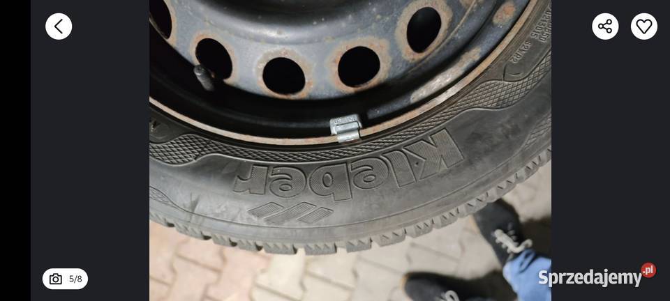 Sprzedam koła z oponami 17565r15 Kleber zima 4 Gostyń
