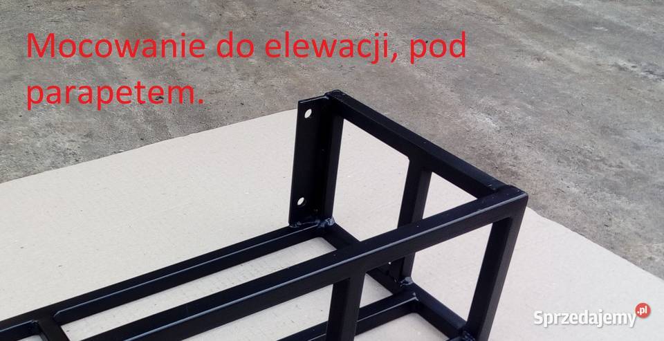 Kosz na kwiaty poręczy balustrady kwietnik Skarbimierz