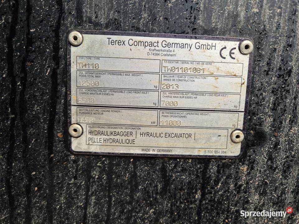 Koparka kołowa Terex TW 110 Bodzentyn