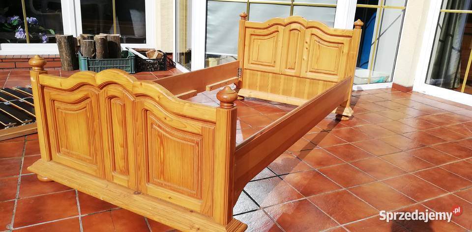 Rama łóżka 100x190 sosnowa drewniana łóżko mazowieckie Garwolin sprzedam
