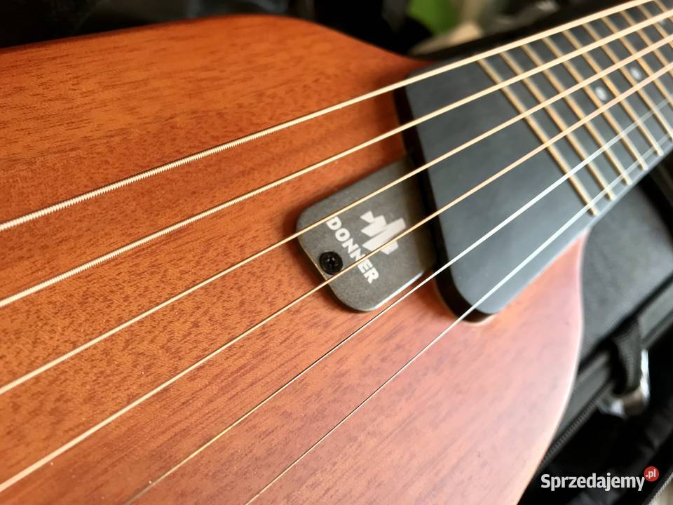 Donner HUSHI Mahogany gitara silent travel Warszawa sprzedam
