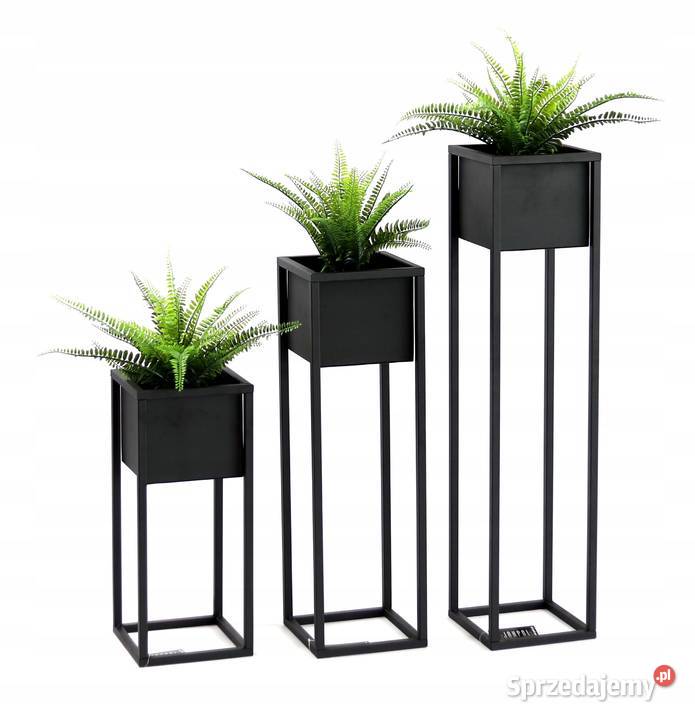 Kwietnik Metalowy Stojak 70 skrzynka LOFT