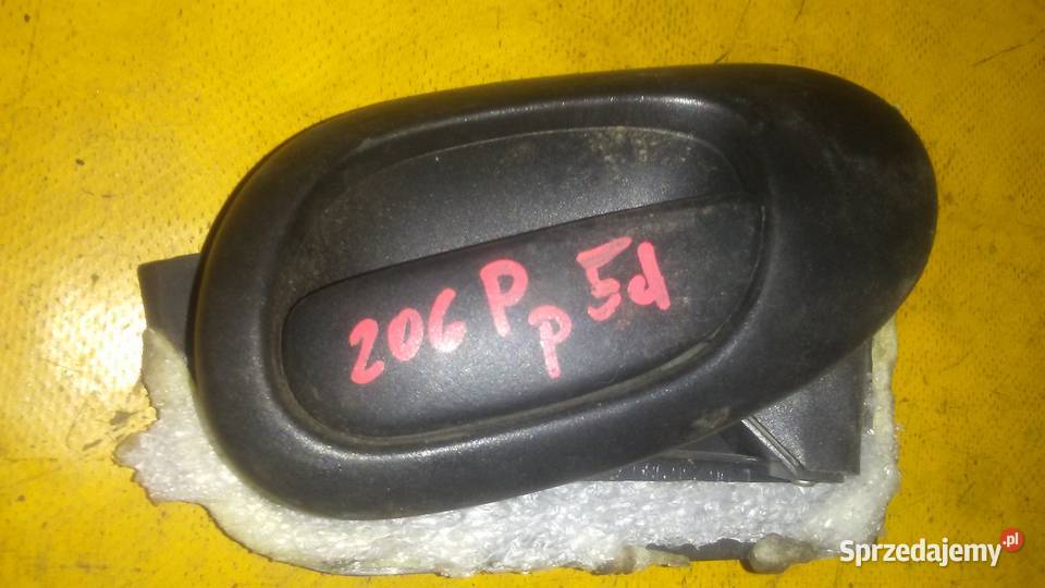 klamka wewnętrzna lewaprawa Peugeot 206 r0209 osobowe łódzkie Piotrków Trybunalski