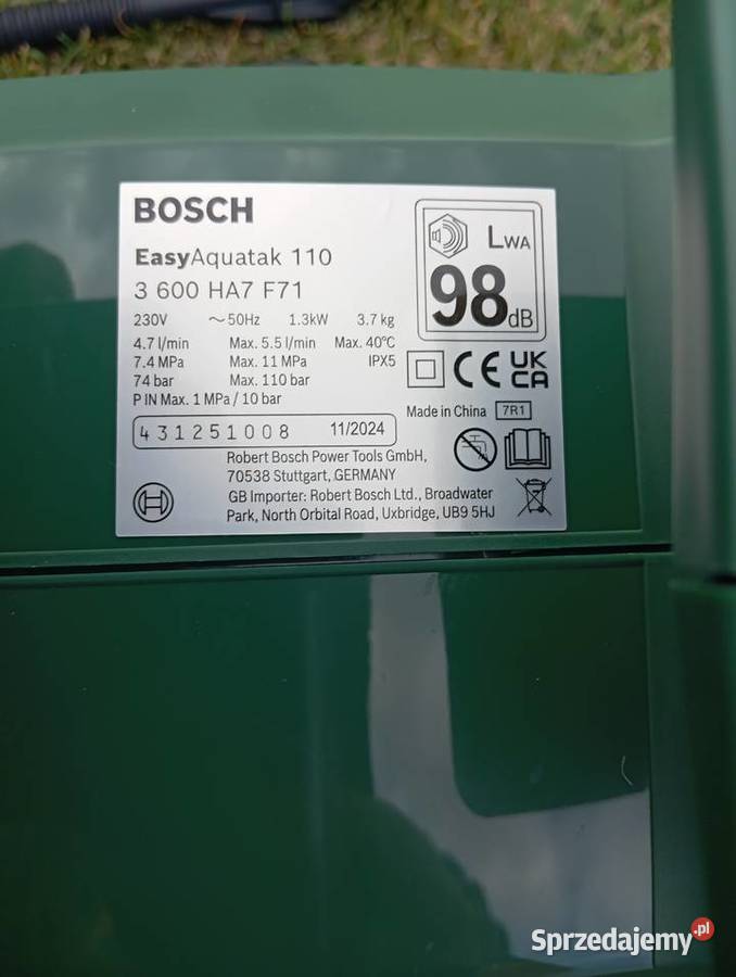 Myjka Ciśnieniowa Easy Aquatak 110 Czmoń