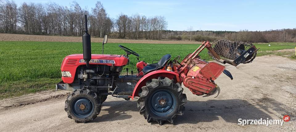 Traktorek japoński Shibaura SU1540 z osprzętem Grzymalin sprzedam