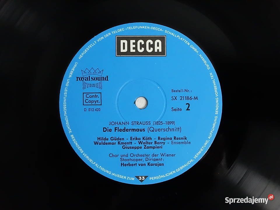 Płyta Winylowa LP EX Johann Strauss Die Płyty i kasety Biłgoraj