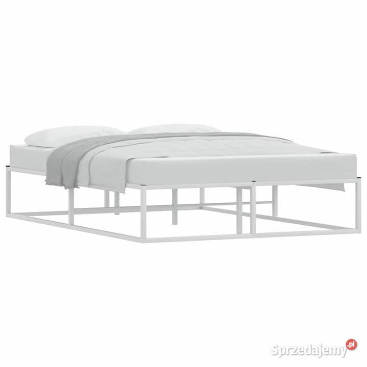 vidaXL Rama łóżka bez materaca biała 140x200 Łóżka mazowieckie Warszawa