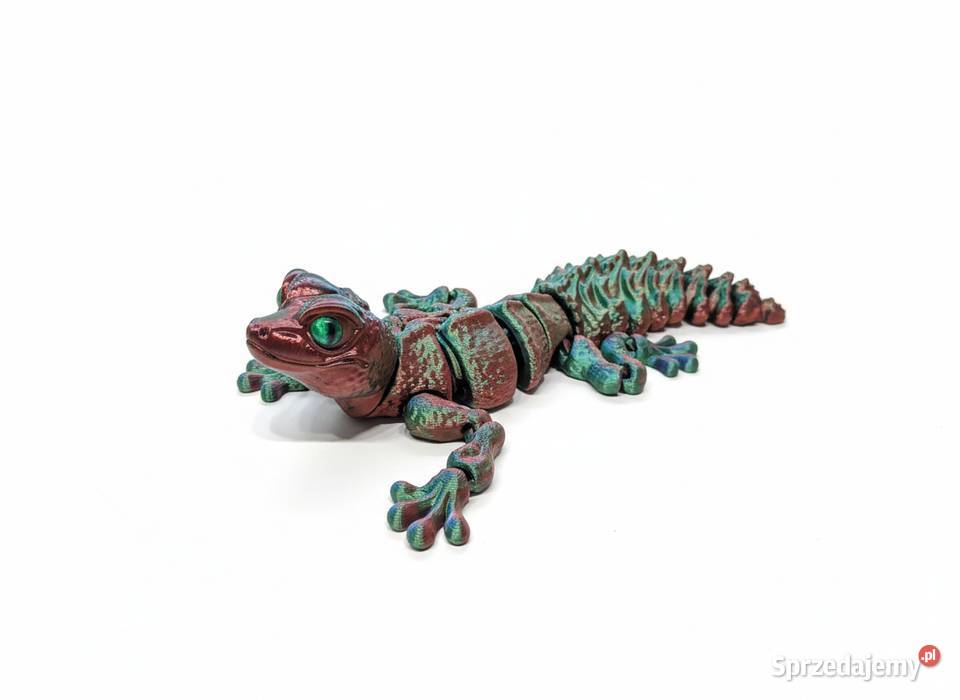 Ruchomy gekon 3D 27 elastyczna figurka Chameleon Figurki Krzyszkowice