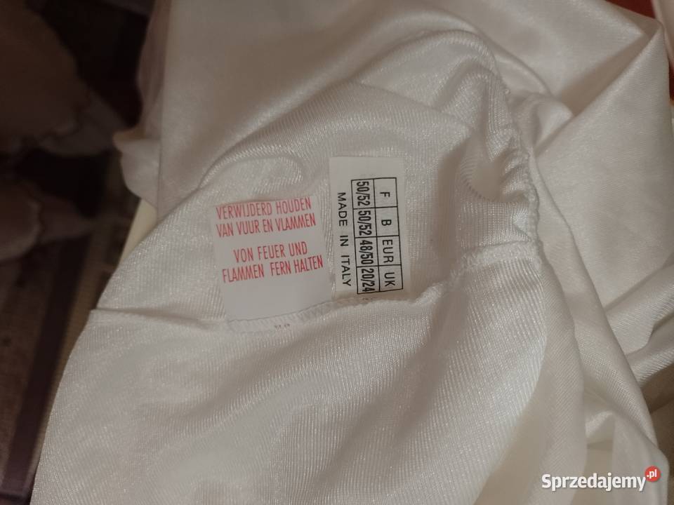 4850 4XL5XL Ekskluzywna biała półhalka halka z Inna marka Kraków