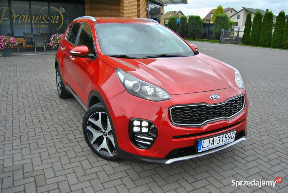 Kia Sportage GTline Kamera cof SKÓRA LEDY GPS bordowy Modliborzyce sprzedam