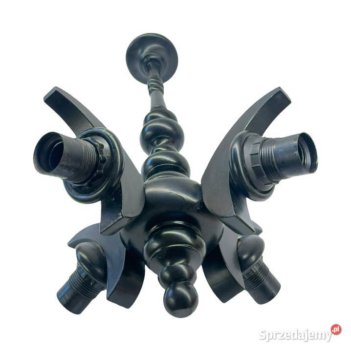 Lampa wisząca drewniana czarna małopolskie Kraków