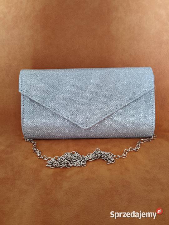 Torebka damska na łańcuszku srebrna nowa Piaseczno