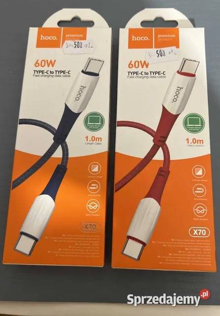Kabel USB C C Hoco premium 60 W QC 4 Pozostałe Wrocław