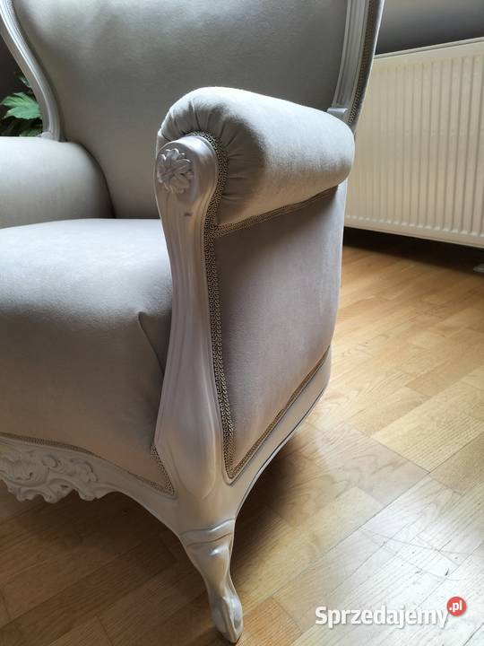 Fotel Ludwikowski uszak renowacji Szczecin