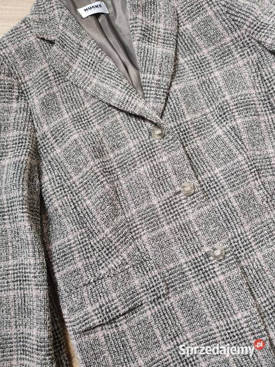 Wełniana Marynarka Żakiet Vintage y2k Hucke Wool Jasło sprzedam