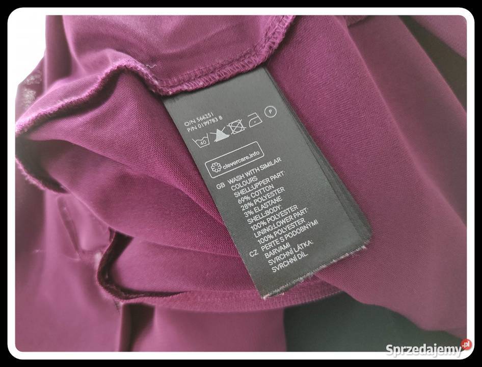 HM Burgundia sukienka 40 L piękny kolor rękawek Płock