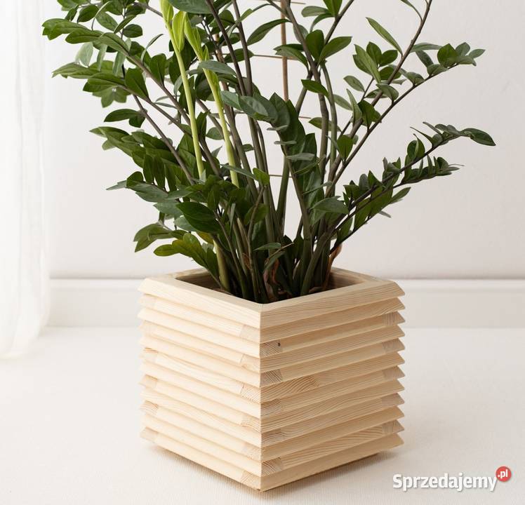 Donica osłona 3D drewniana sosnowa MAŁA profil Kalety