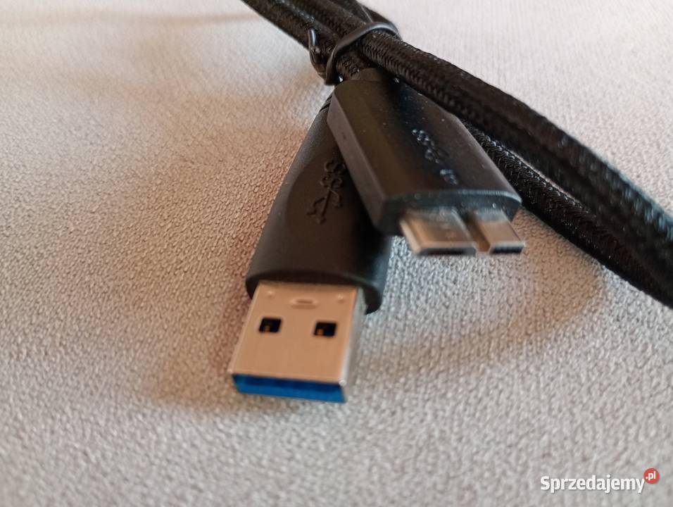 kabel przewód USB A dysk zewnętrzny 45 czarny Szczecin