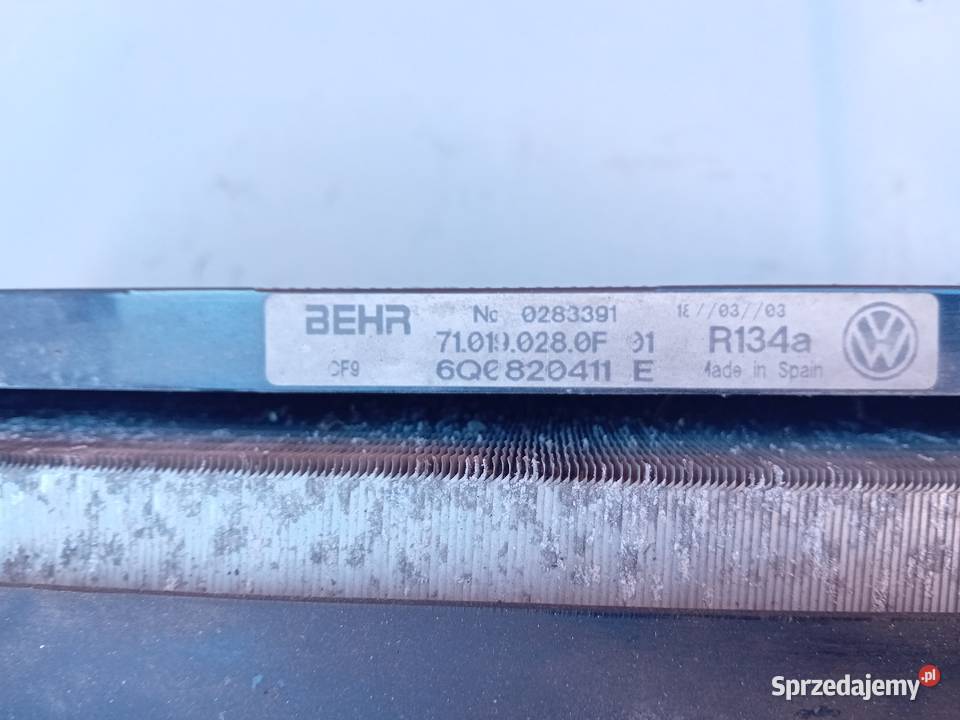 Chłodnice wentylator komplet VW Polo IV 9N 12 Nysa