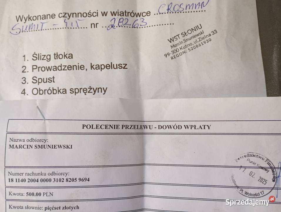 Sprzedam wiatrówkę Kalisz