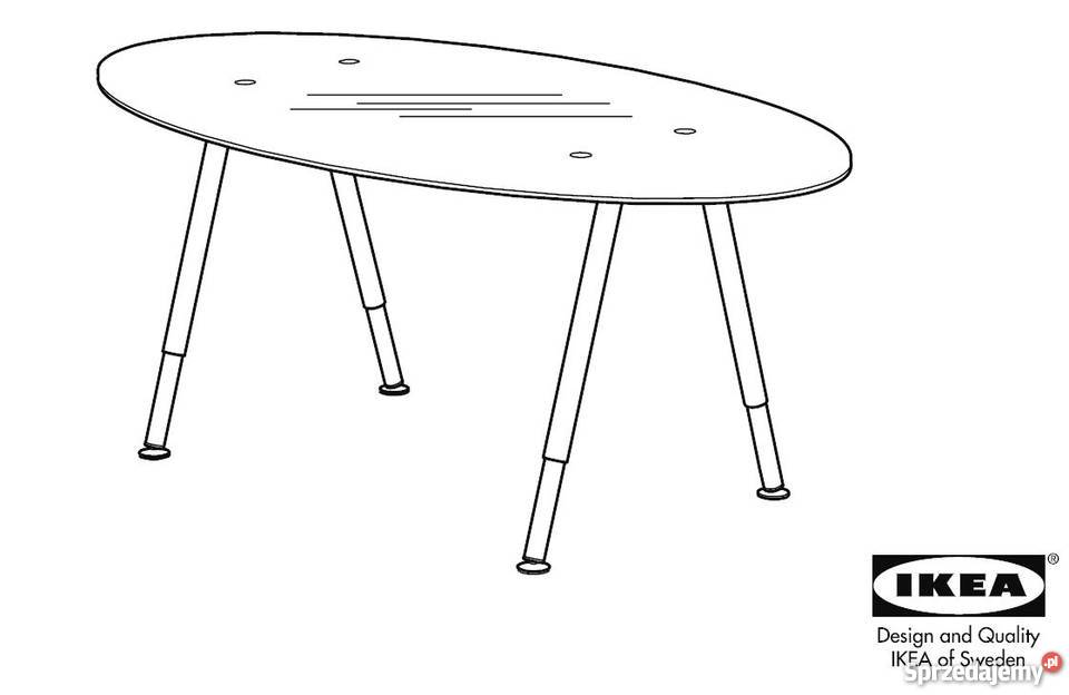Szklany Duży Stół Biurko Ikea Stan Idealny Warszawa Sprzedajemypl