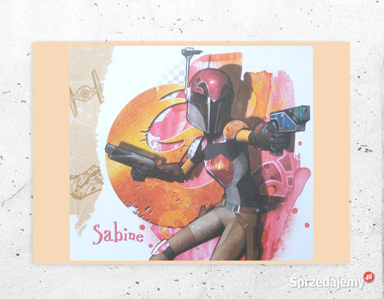 sabine plakat z gwiezdnych wojen star wars Wyposażenie wnętrz Białystok