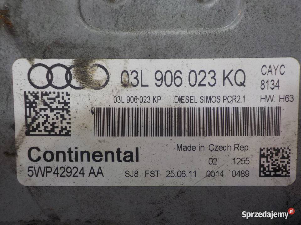 AUDI A1 8X 11r 3D sterownik komputer silnika Czujniki i sterowniki Suków