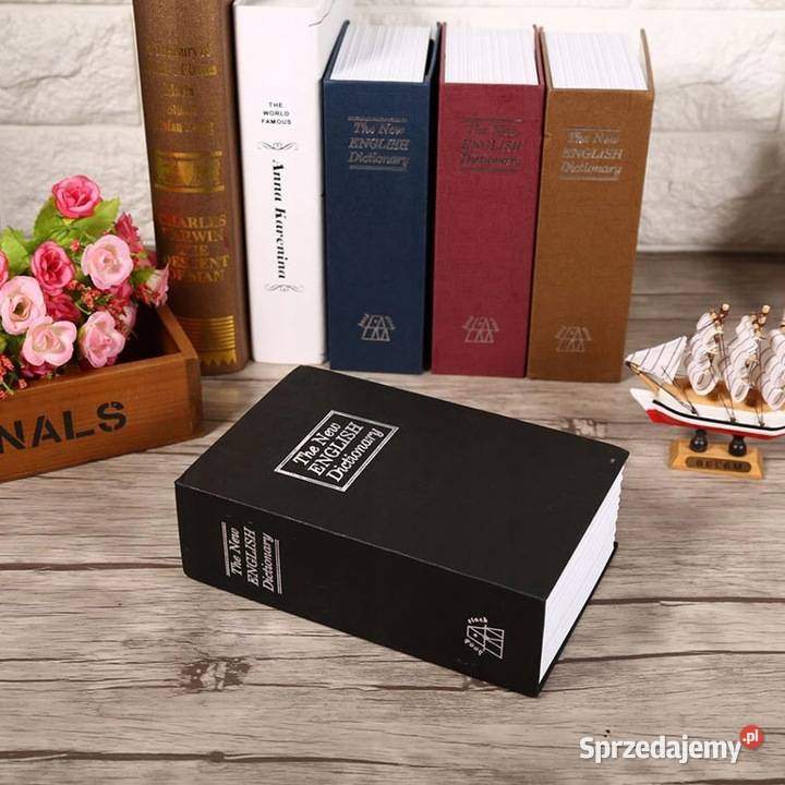 Sejf książka na klucz pieniądze kasetka metalowa Szczecin