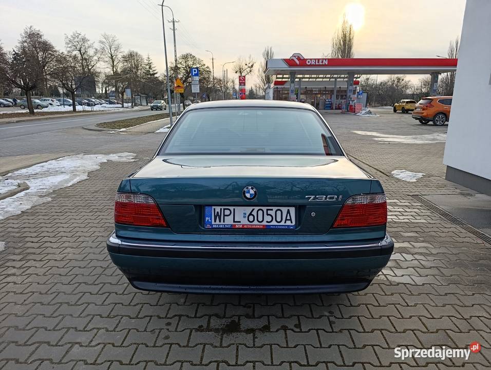 Piękne BMW 730i w manualu z vinu grubym serwisie benzyna Płock sprzedam