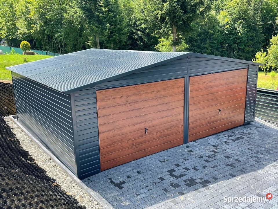 Garaż blaszany 7x6 Wzmocniony profilami Lublin