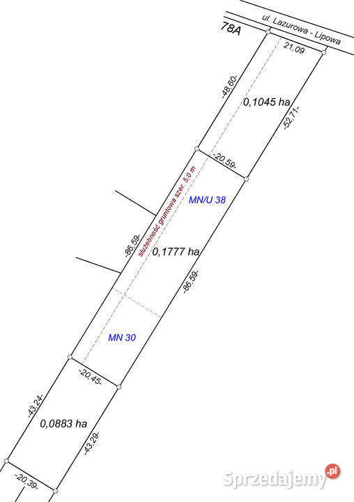 Skubianka Lazurowa działka budowlana Legionowo sprzedam