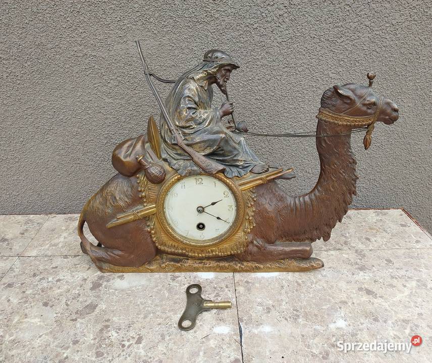 109 stary zegar kominkowy brąz mechanizm Tczew sprzedam