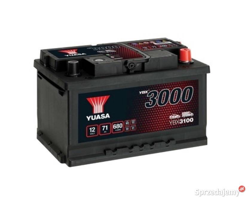 Akumulator YUASA YBX3100 71Ah 680A P Radomsko łódzkie sprzedam