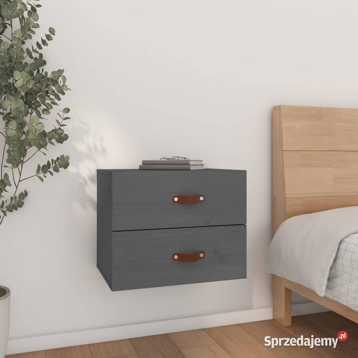 Szafka nocna wisząca 50x36x40 szara WM820980 mazowieckie Warszawa