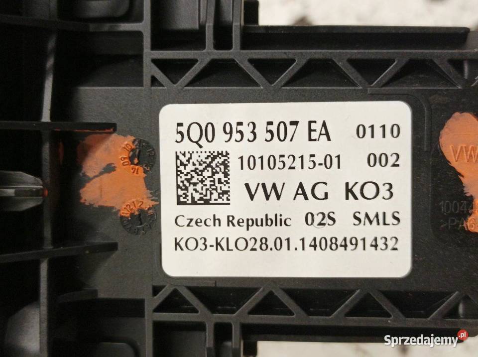 PRZEŁĄCZNIK ZESPOLONY TAŚMA KOMPLET 5Q0953507EA Rok produkcji 2014