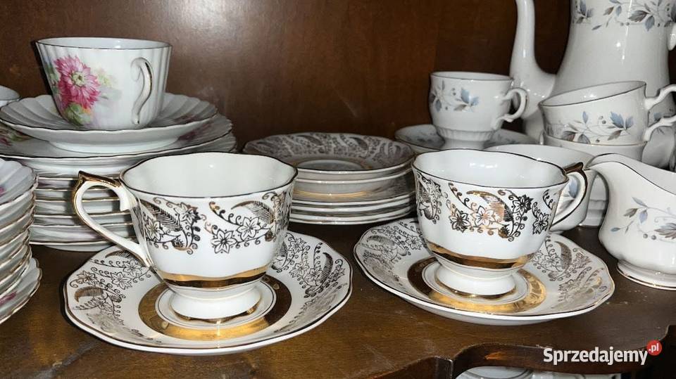 Filiżanka z talerzykiem deserowym Argyle England Gdańsk