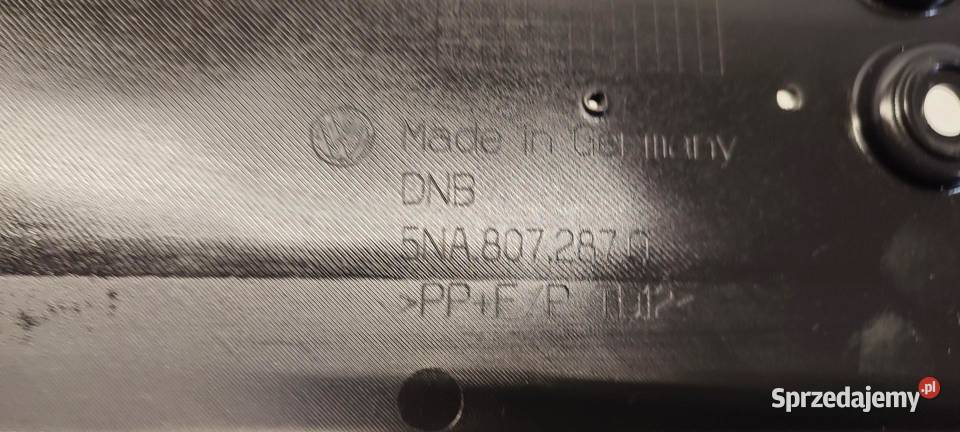 VW TIGUAN II PODKŁADKA POD REJESTRACJĘ