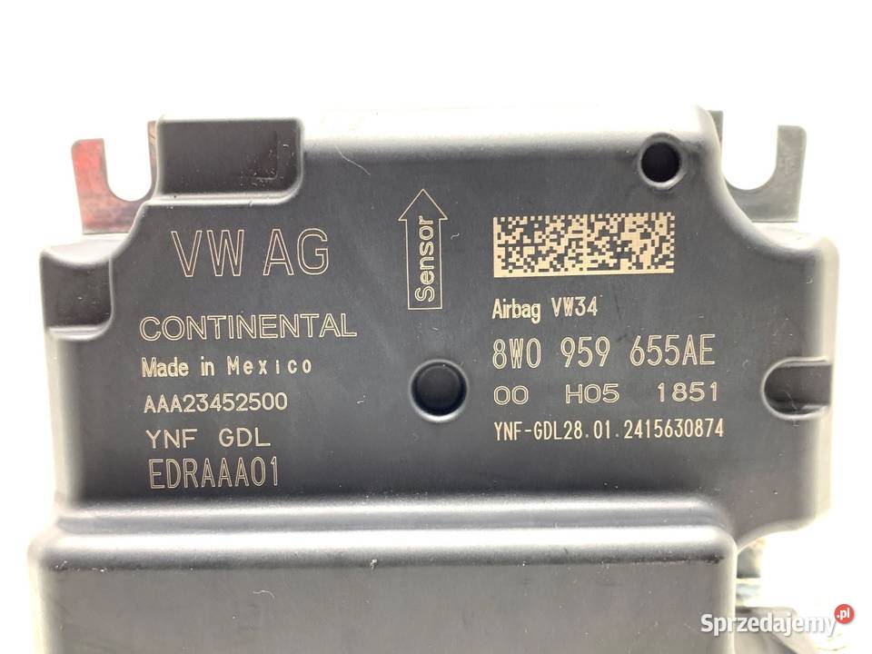 SENSOR AIRBAG AUDI A4 B9 8W0959655AE CZUJNIK