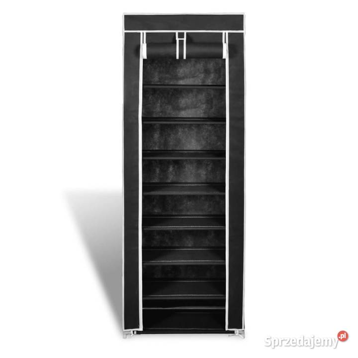Szafka na buty materiałowa czarna 162 x 57 x 29 Warszawa