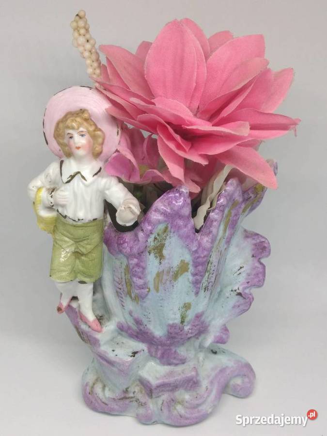 Biskwitowy wazonik figuralny Radom