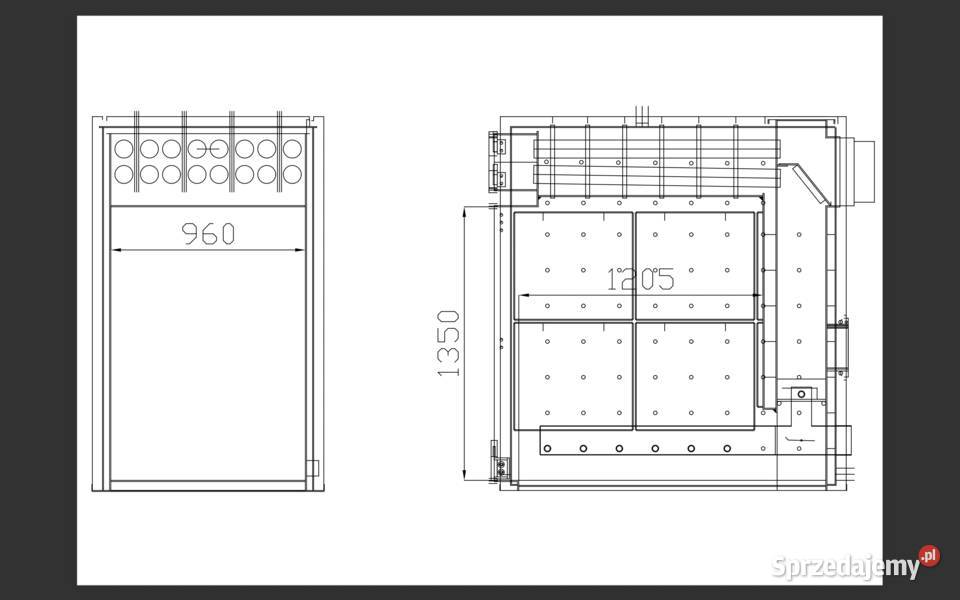 Kocioł piec na słomę baloty słomy zasypowy 60100 Piece i kominki Kraków
