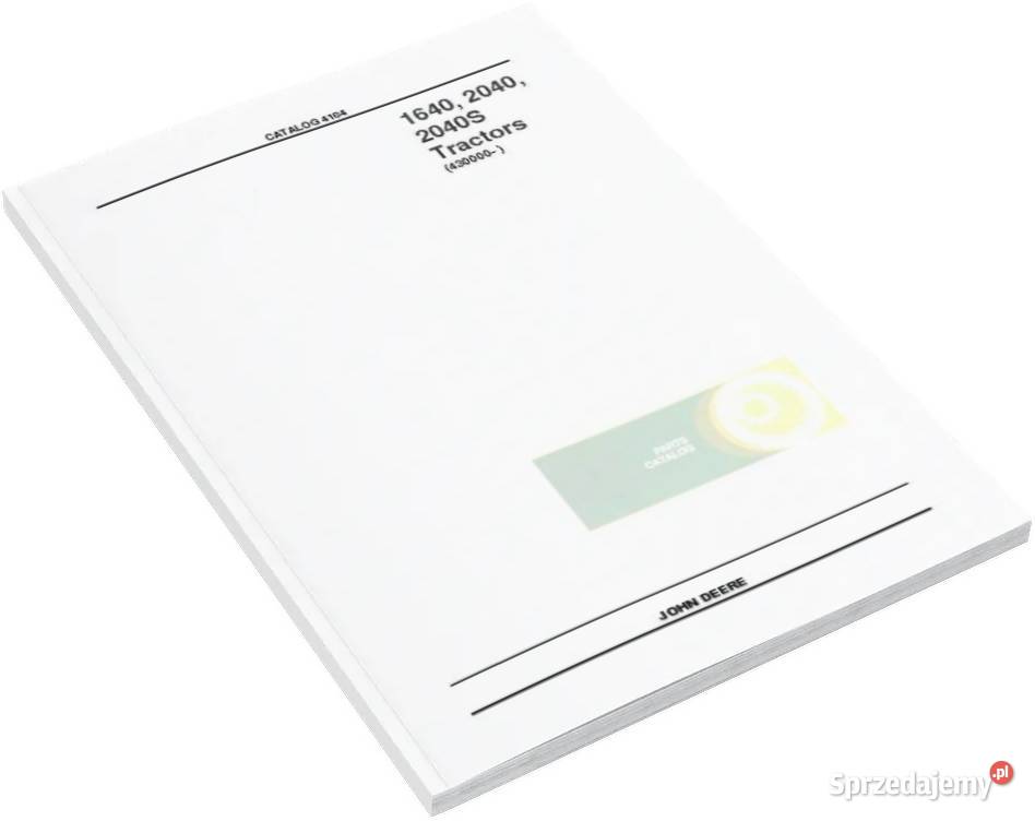 Instrukcja obsługi John Deere 1020 1120 i 1630 sprzedam